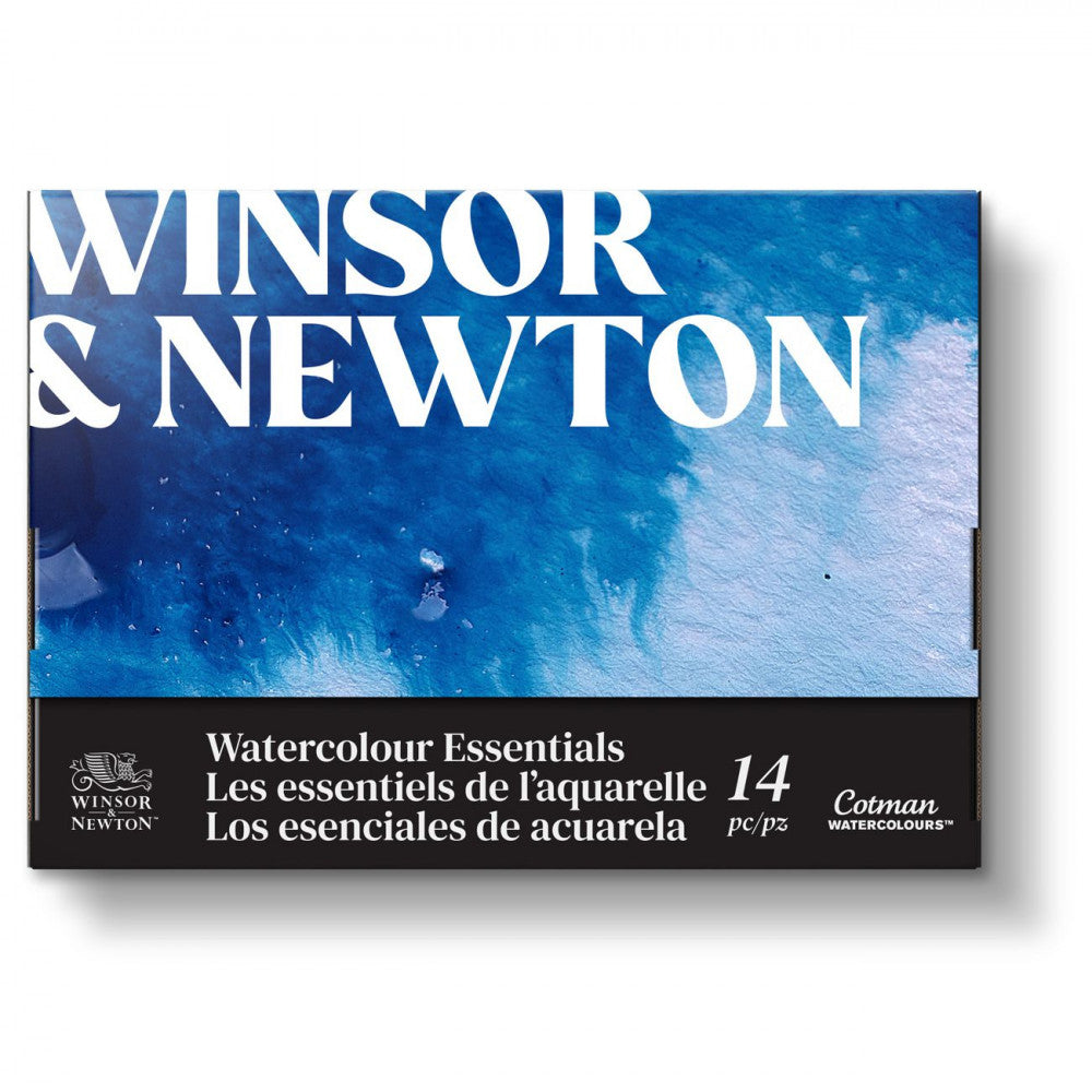 Estojo Tinta Aquarela Winsor & Newton Cotman Essentials 14 Peças