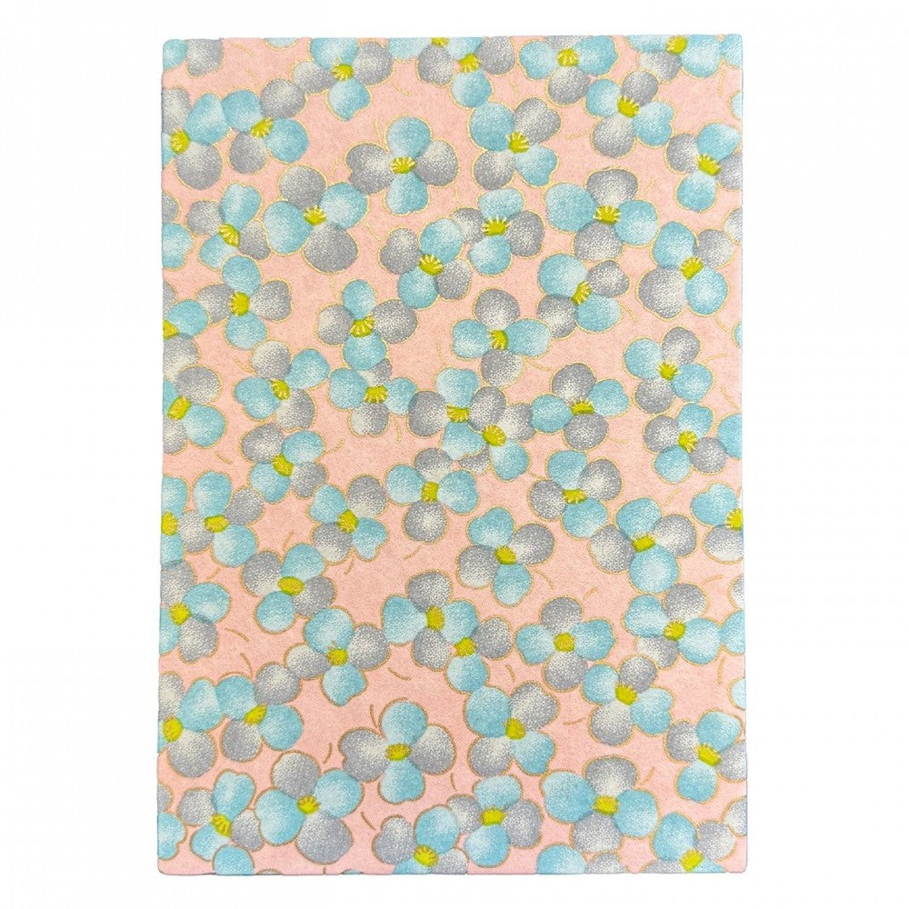 Caderno de Carimbos Goshuincho Kuretake LH10-18 White Flower With Green