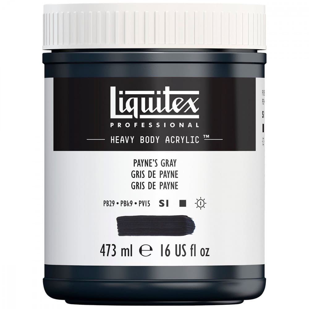 Tinta Acrílica Liquitex Heavy Body 310 Paynes Gray 473ml
