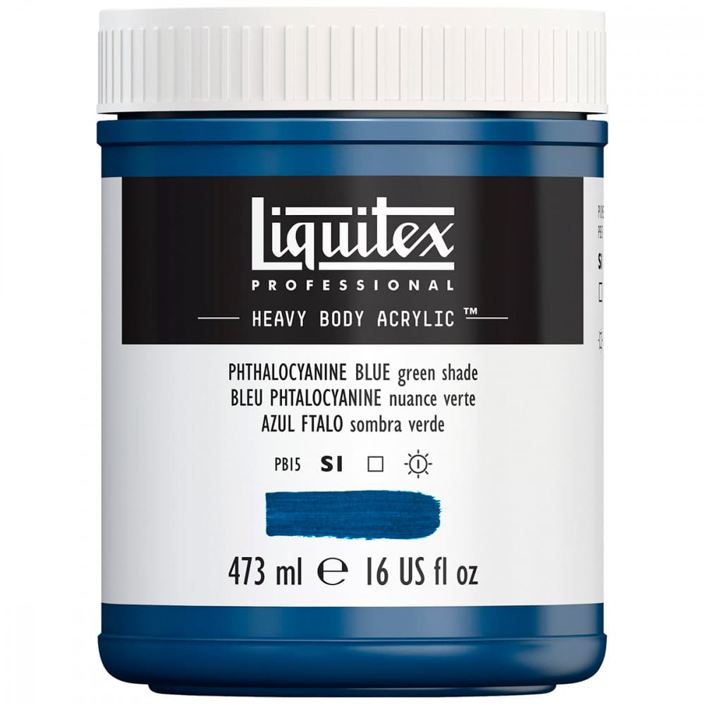 Tinta Acrílica Liquitex Heavy Body 316 Phthalo Blue Green 473ml