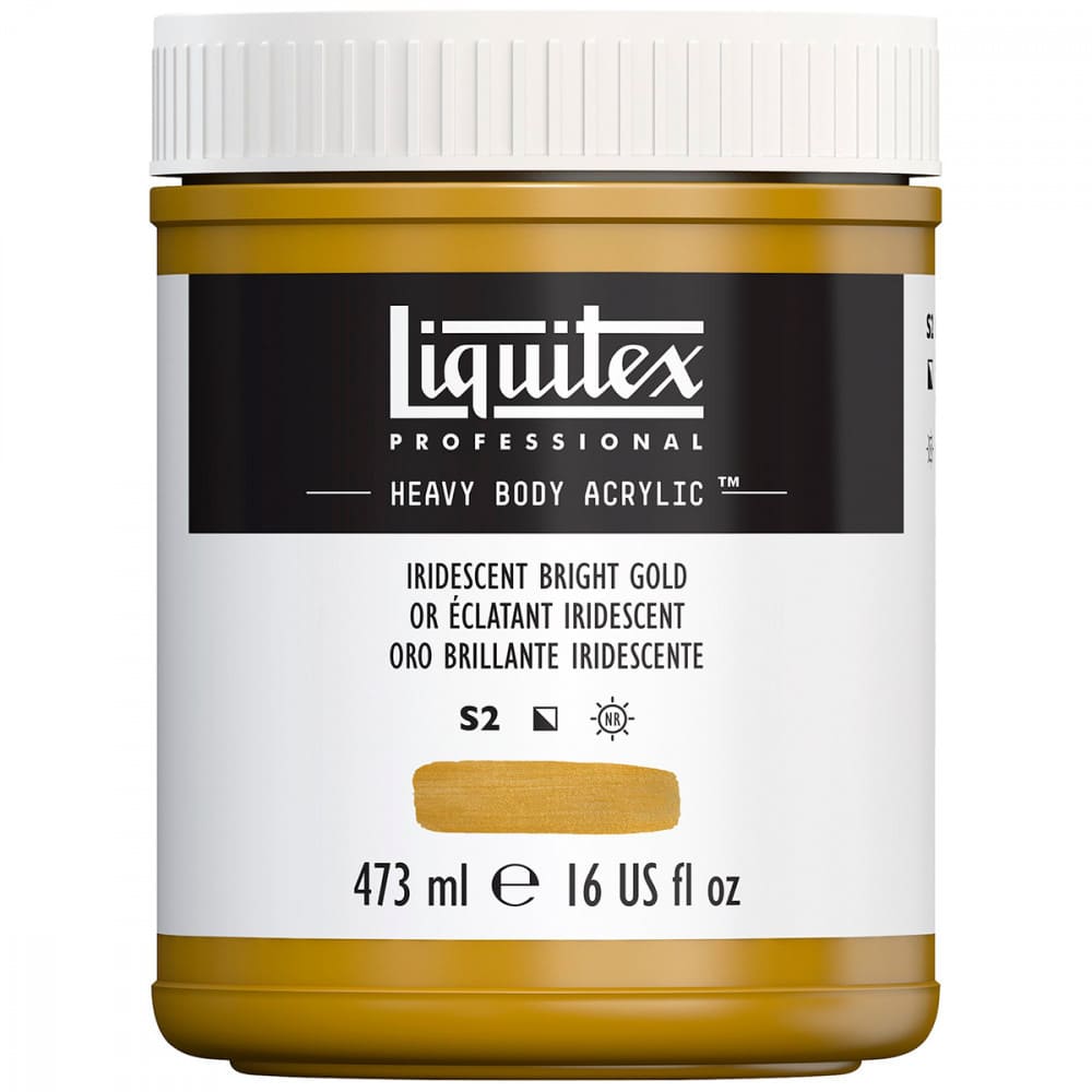 Tinta Acrílica Liquitex Heavy Body 234 Iridescent Gold 473ml