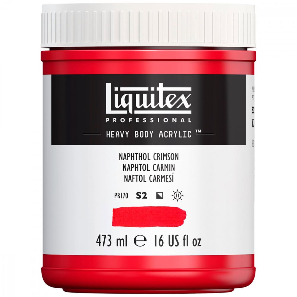 Tinta Acrílica Liquitex Heavy Body 292 Naphthol Crimson 473ml