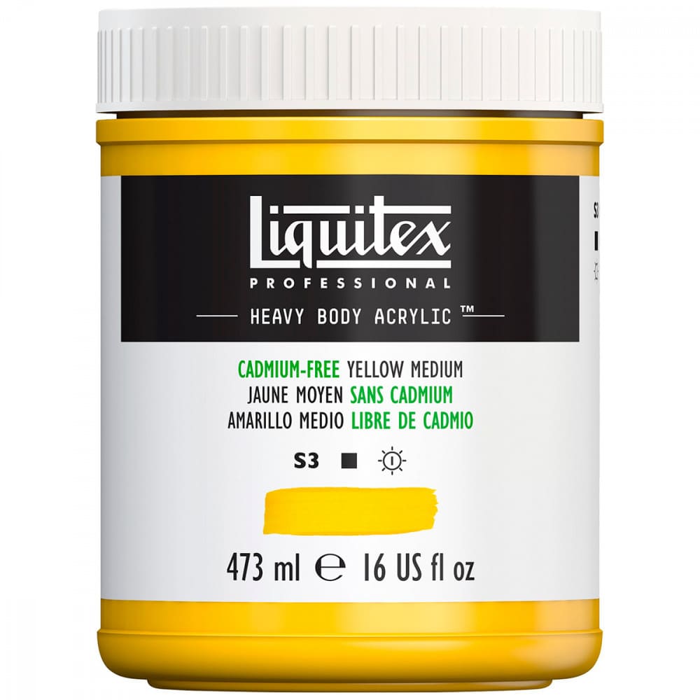 Tinta Acrílica Liquitex Heavy Body 890 Cadmium Free Yellow 473ml