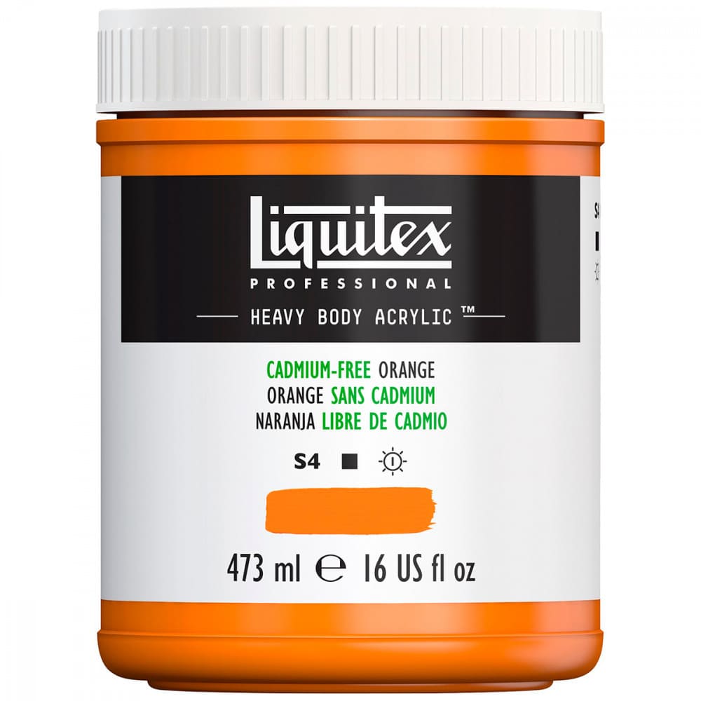 Tinta Acrílica Liquitex Heavy Body 892 Cadmium Free Orange 473ml