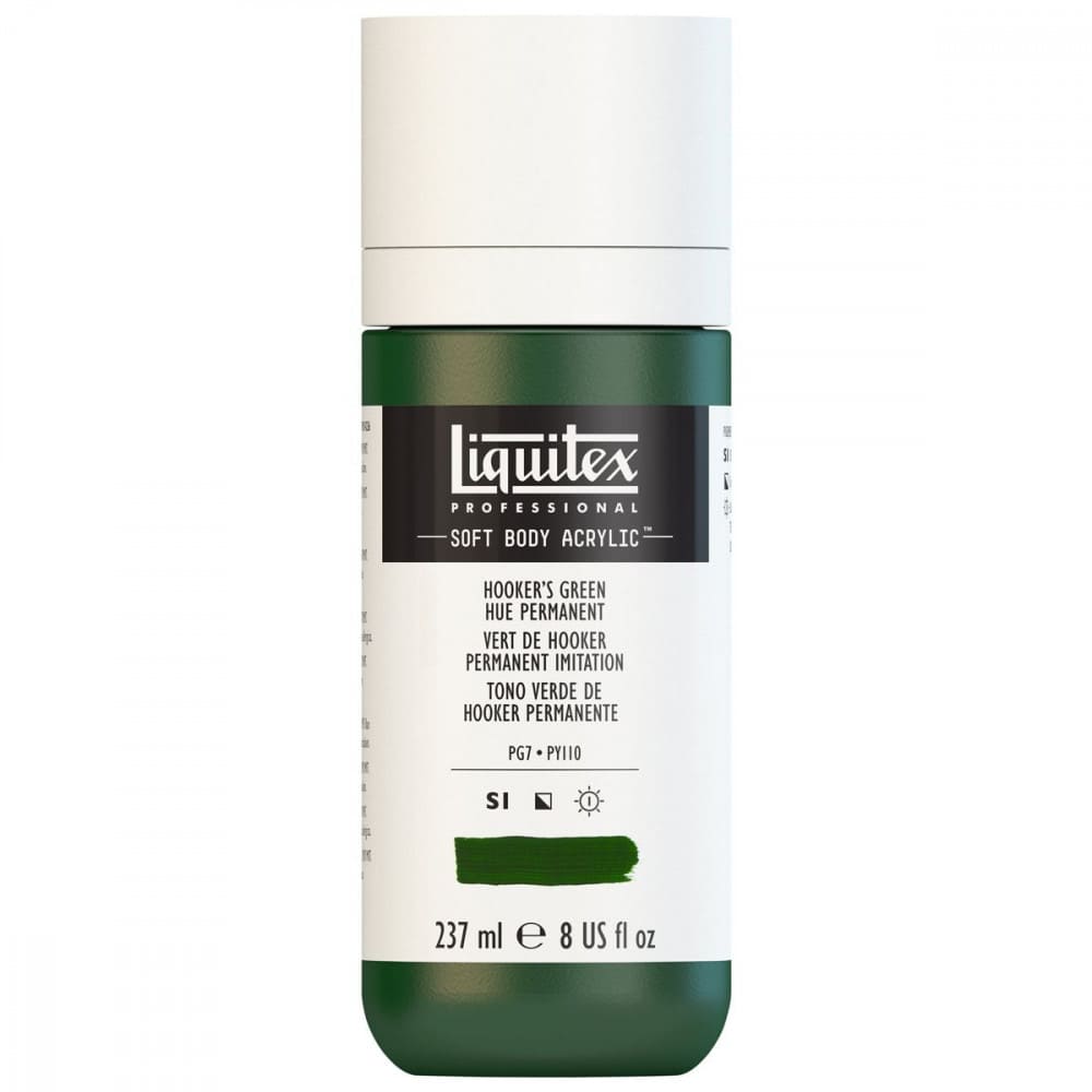 Tinta Acrílica Liquitex Soft Body 237ml S1 224 Hookers Green Hue Permanent