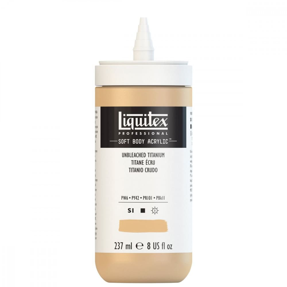 Tinta Acrílica Liquitex Soft Body 237ml S1 434 Unbleached Titanium