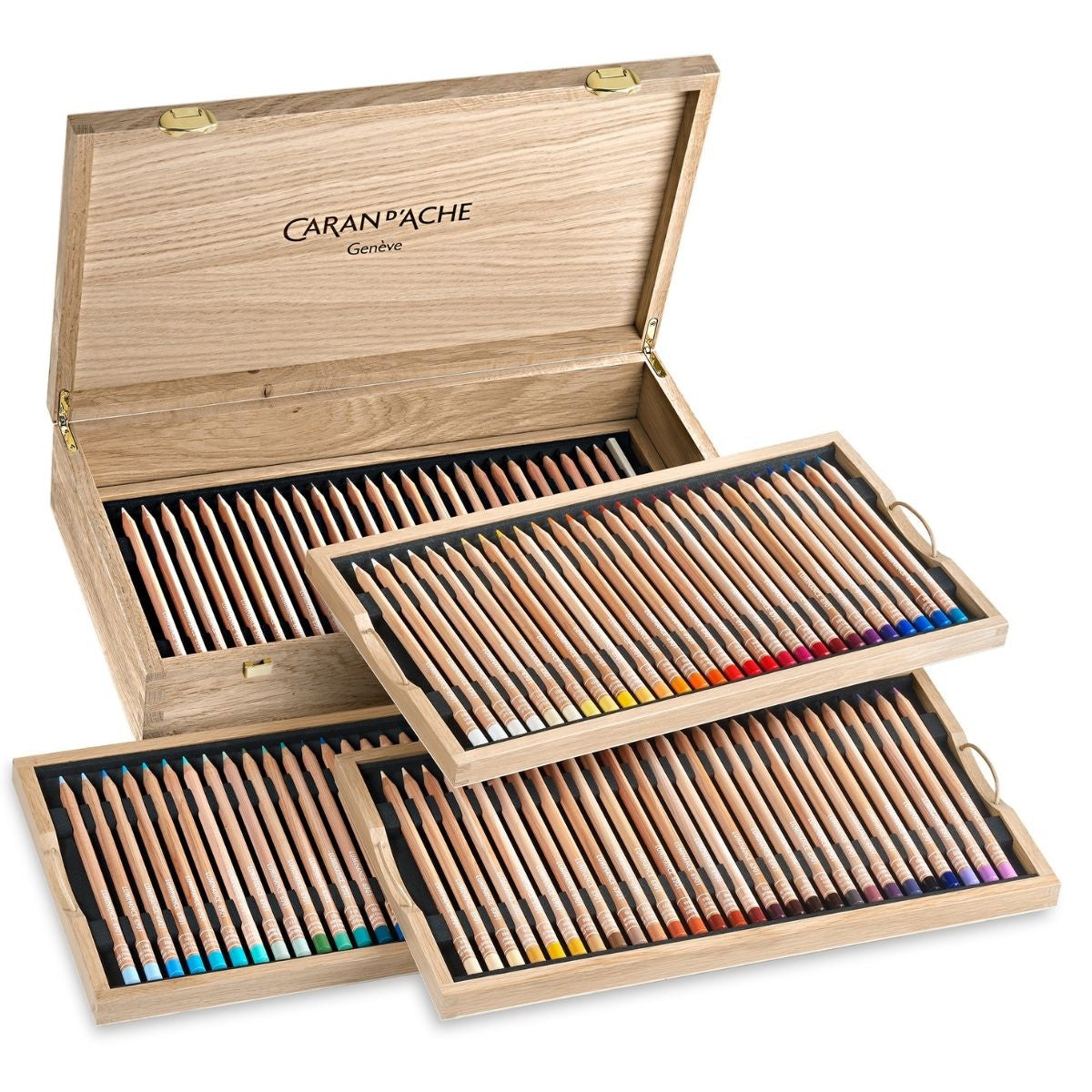 CARAN D'ACHE LUMINANCE6901(WoodenBOX)76色 Lápis de Cor Profissional Caran d'Ache Luminance – Fruto de Arte