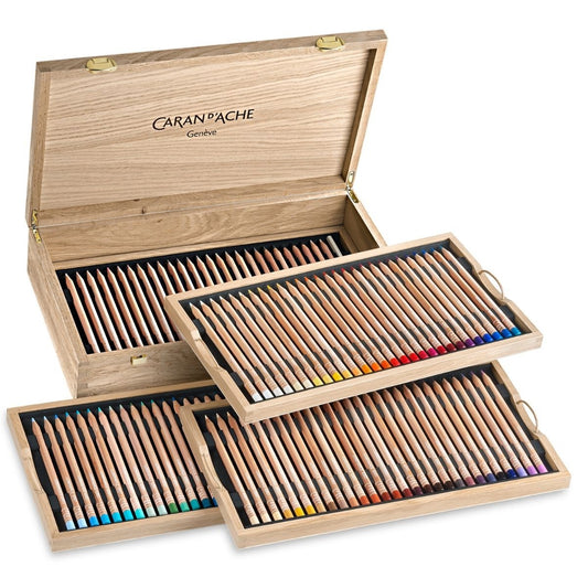 Lápis de Cor Caran d'Ache Luminance 100 Cores Caixa Madeira