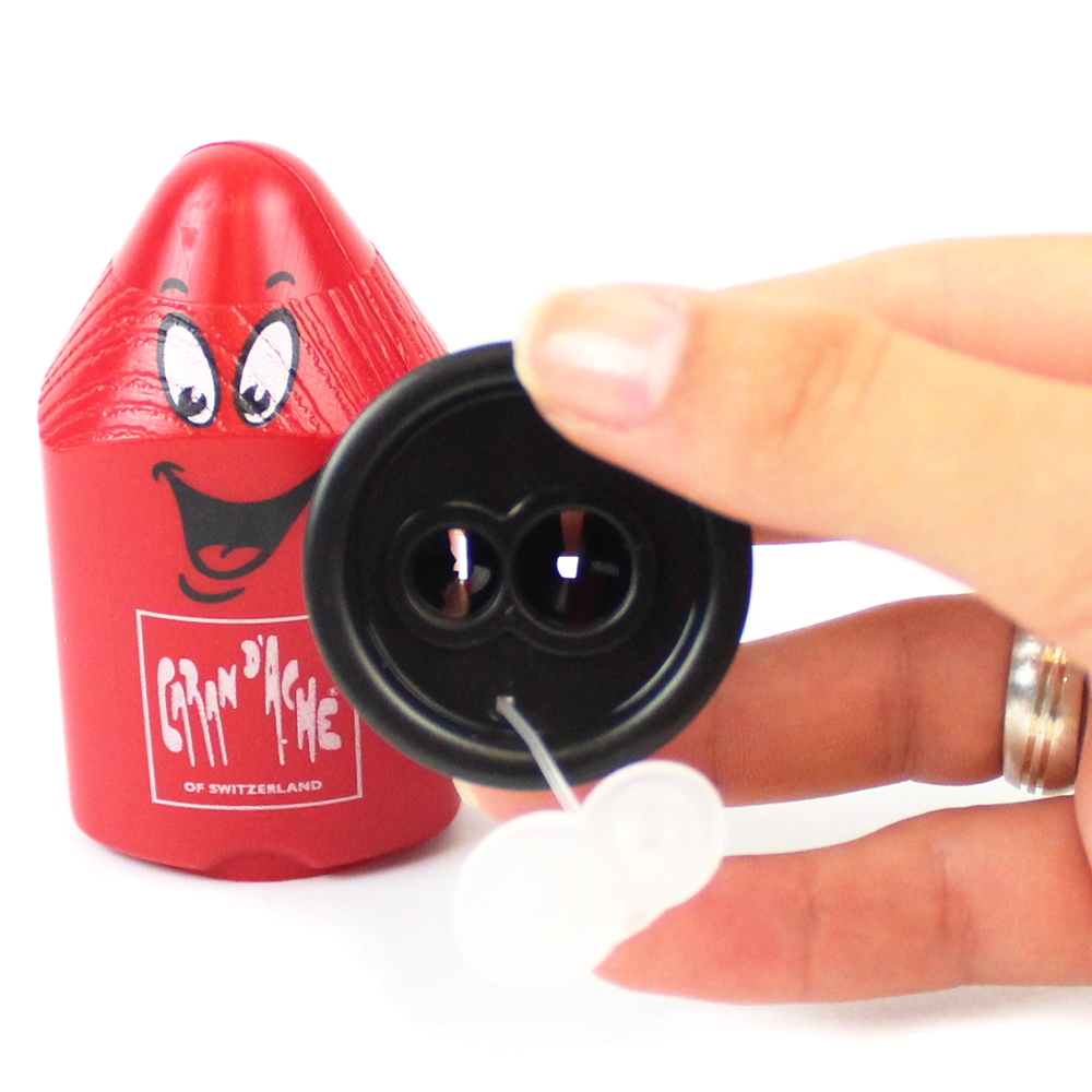 Apontador Duplo com Depósito Caran D'Ache Red