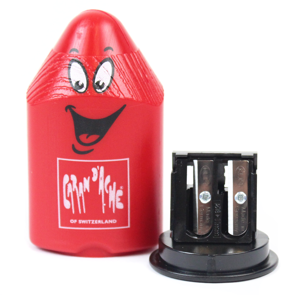 Apontador Duplo com Depósito Caran D'Ache Red