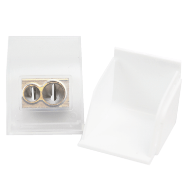 Apontador Duplo com Reservatório M+R 0926 Branco