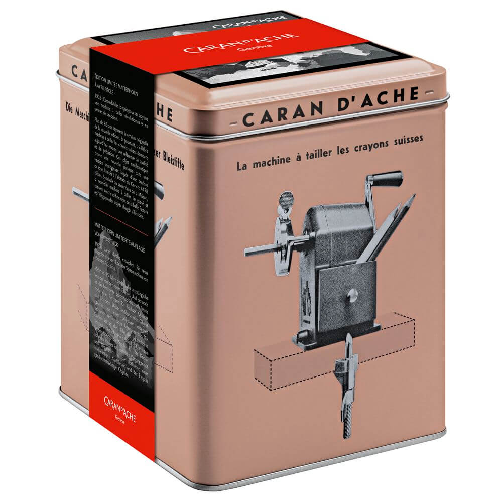 Apontador de Lápis Manivela Caran d'Ache Brut Rosé - Colecionador