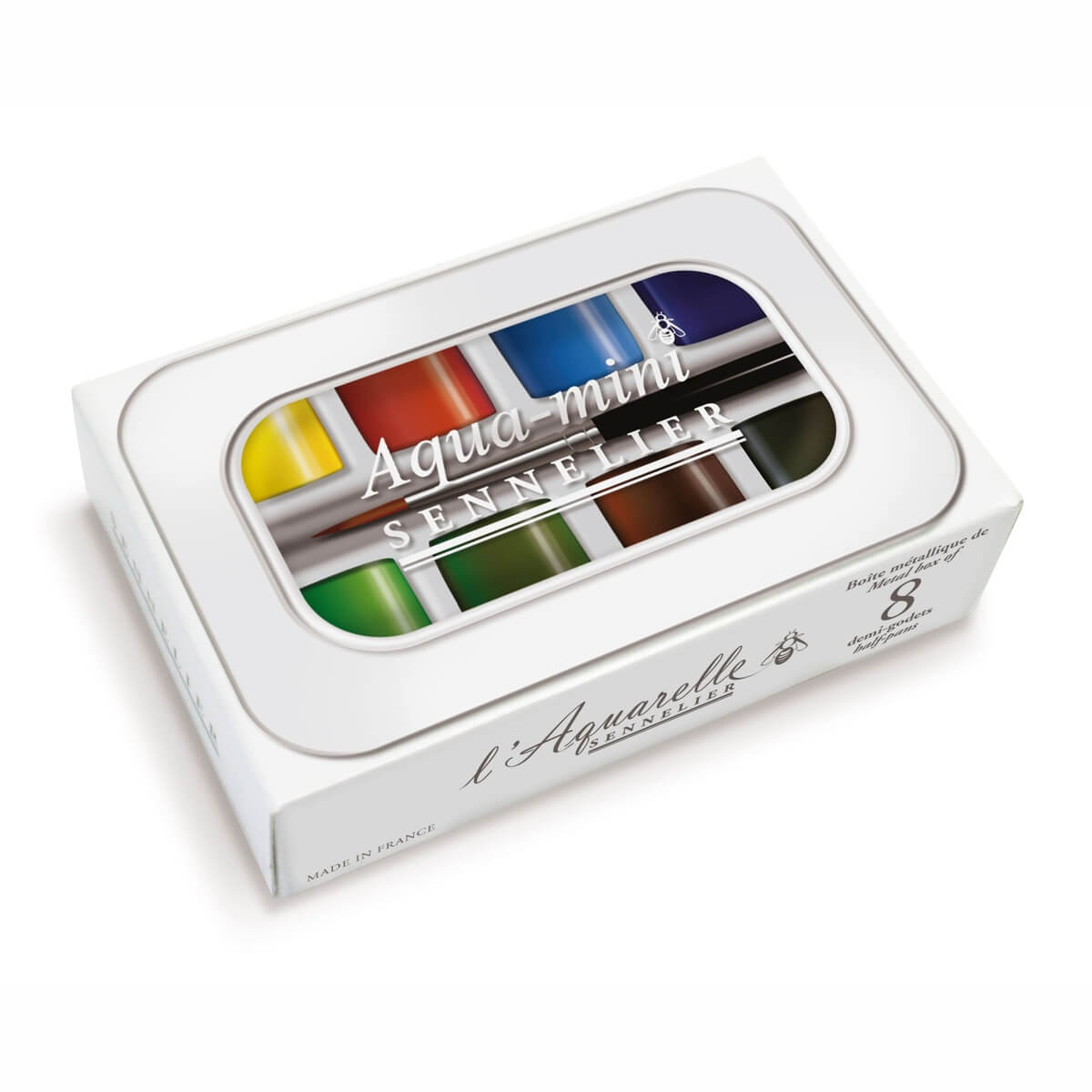 Tinta Aquarela Sennelier L'Aquarelle Aqua-mini Pastilha 08 Cores