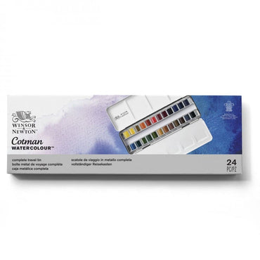 tinta aquarela winsor & newton cotman sketch box 24 cores