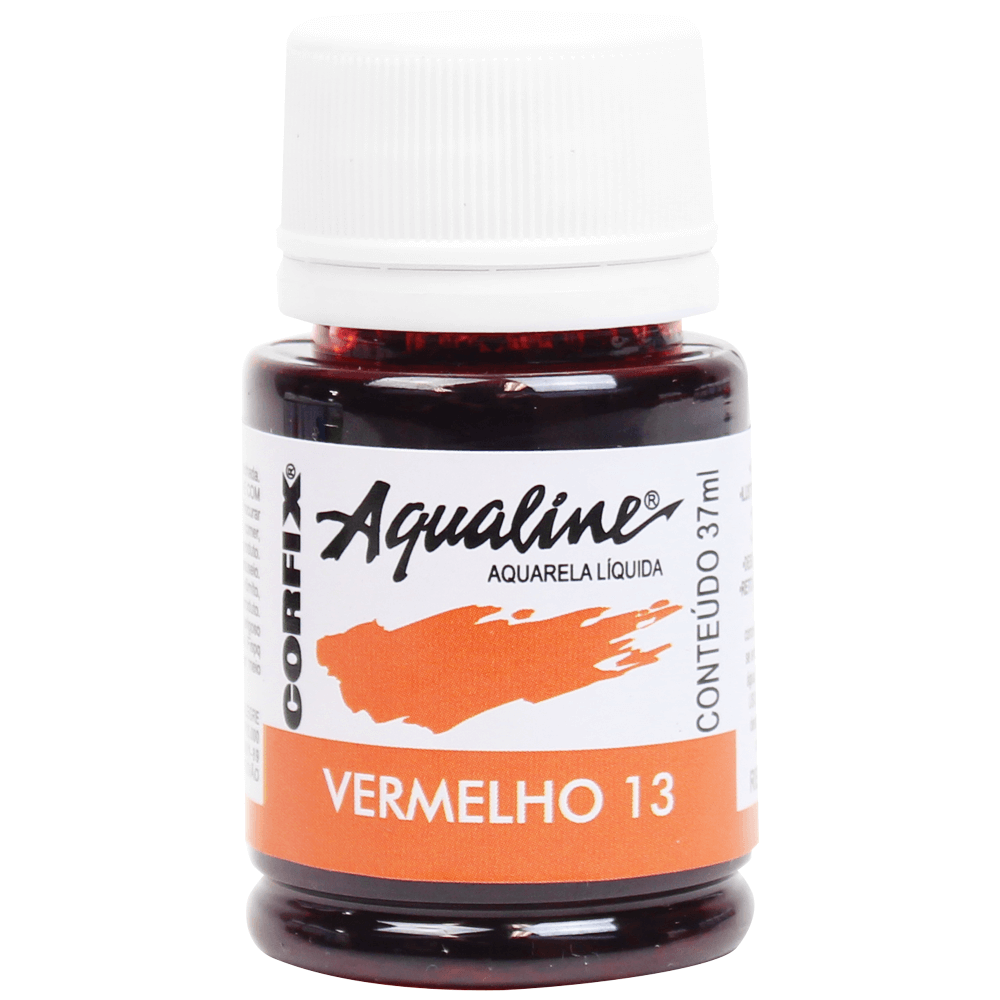 Aqualine Aquarela Líquida 13 Vermelho 37ml Corfix