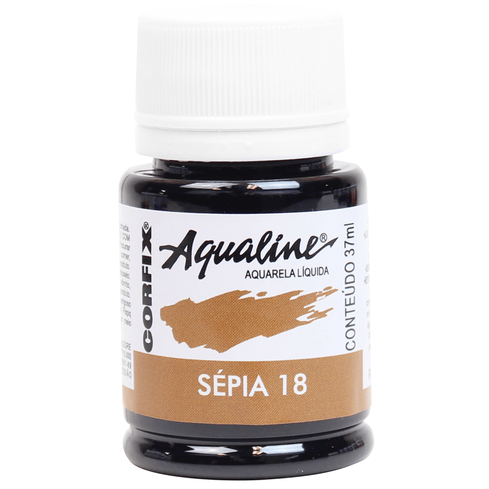 Aqualine Aquarela Líquida 18 Sépia 37ml Corfix