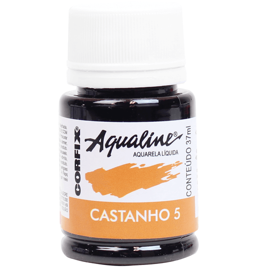 Aqualine Aquarela Líquida 05 Castanho 37ml Corfix