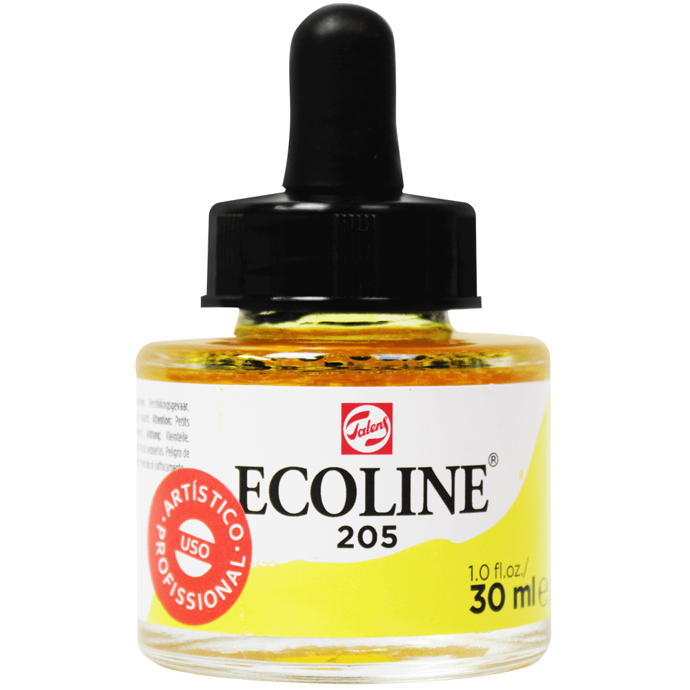 Aquarela Líquida Ecoline Talens 30ml 205 Lemon Yellow