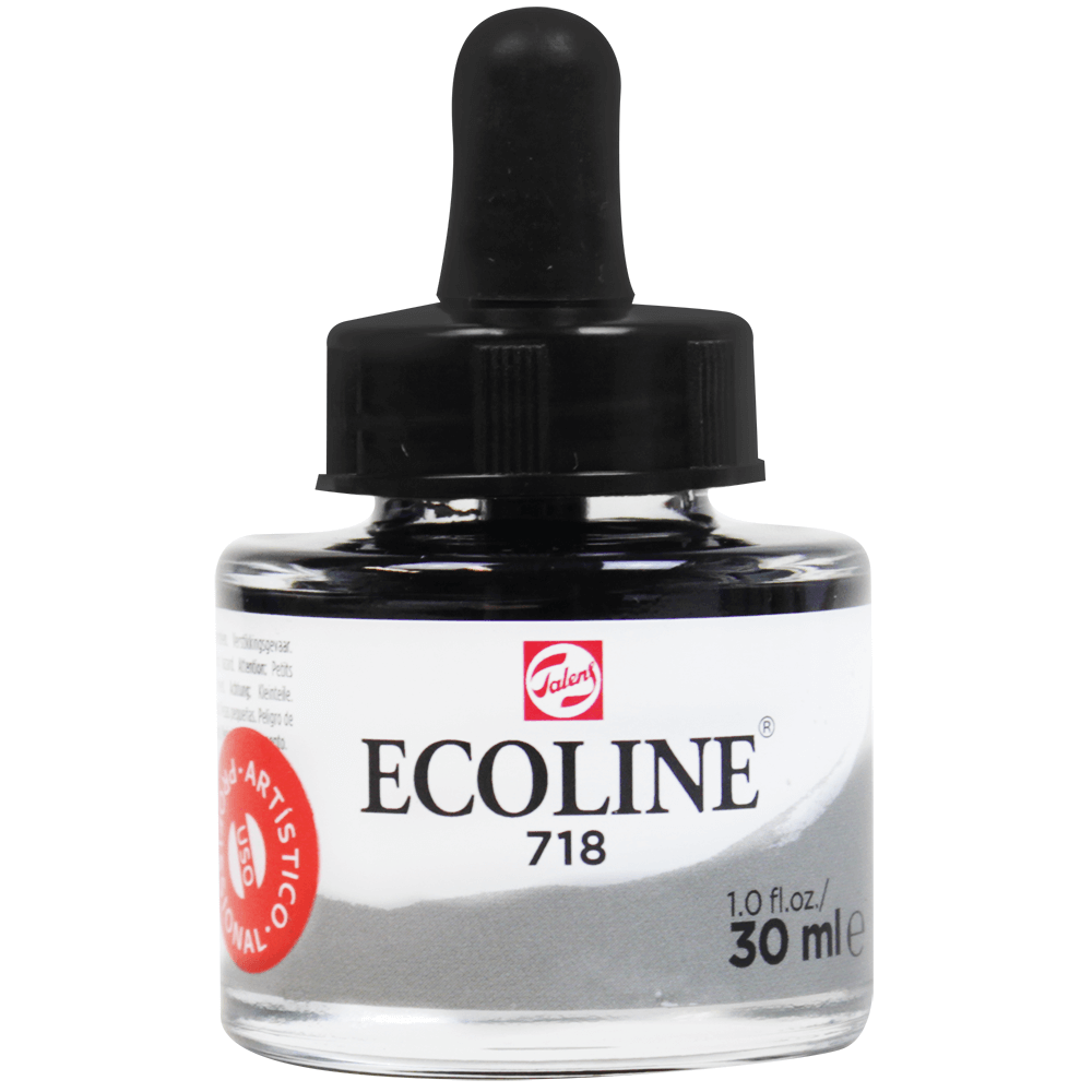 Aquarela Líquida Ecoline Talens 30ml 718 Warm Grey