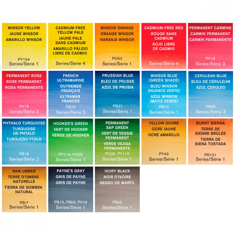 Aquarela Profissional Winsor & Newton Travel Box 18 Cores