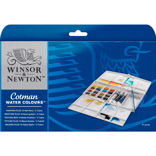 Aquarela Winsor & Newton Cotman Painting Plus 21 Peças