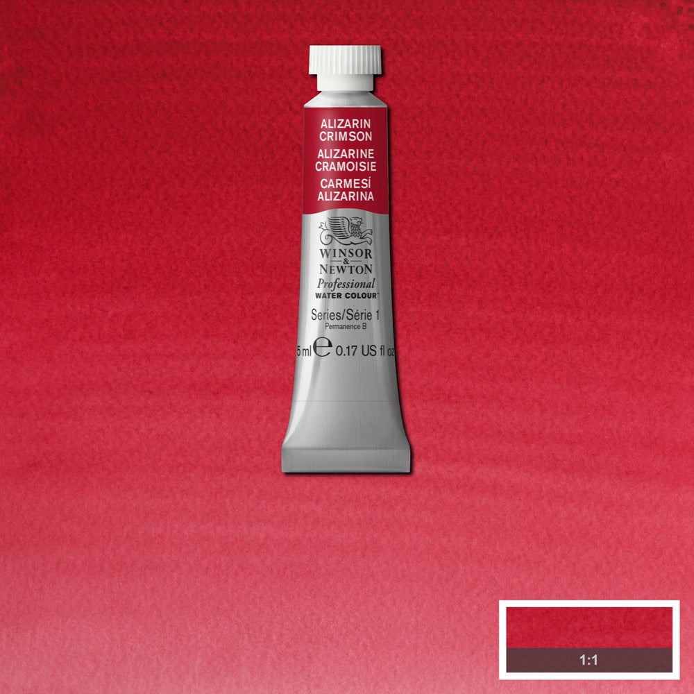Tinta Aquarela Profissional Winsor & Newton Tubo S1 004 Alizarin Crimson