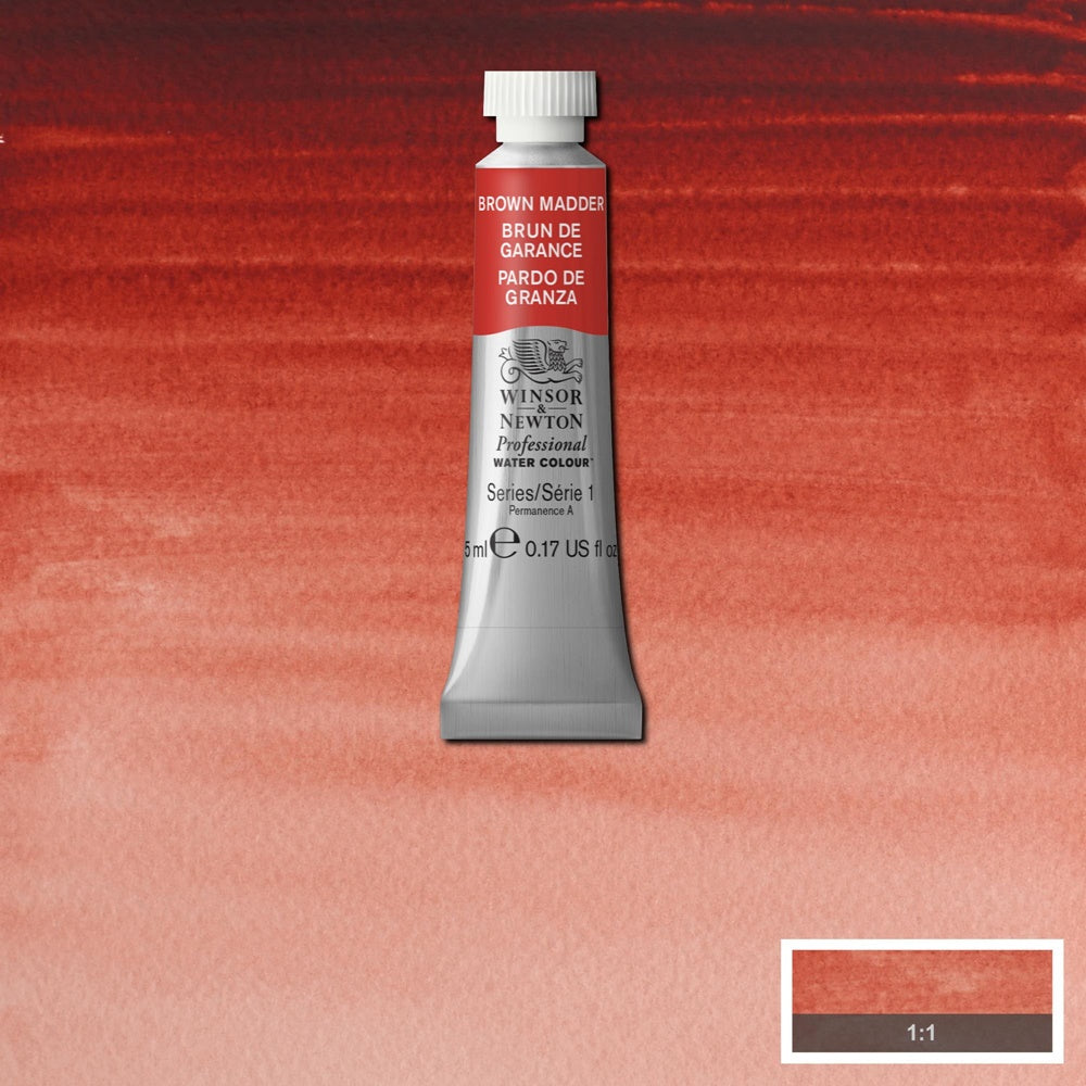 Tinta Aquarela Profissional Winsor & Newton Tubo 5ml S1 056 Brown Madder