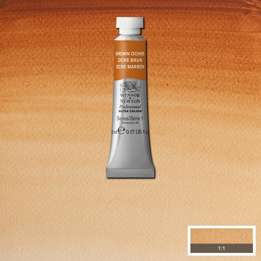 Tinta Aquarela Profissional Winsor & Newton Tubo 5ml S1 059 Brown Ochre