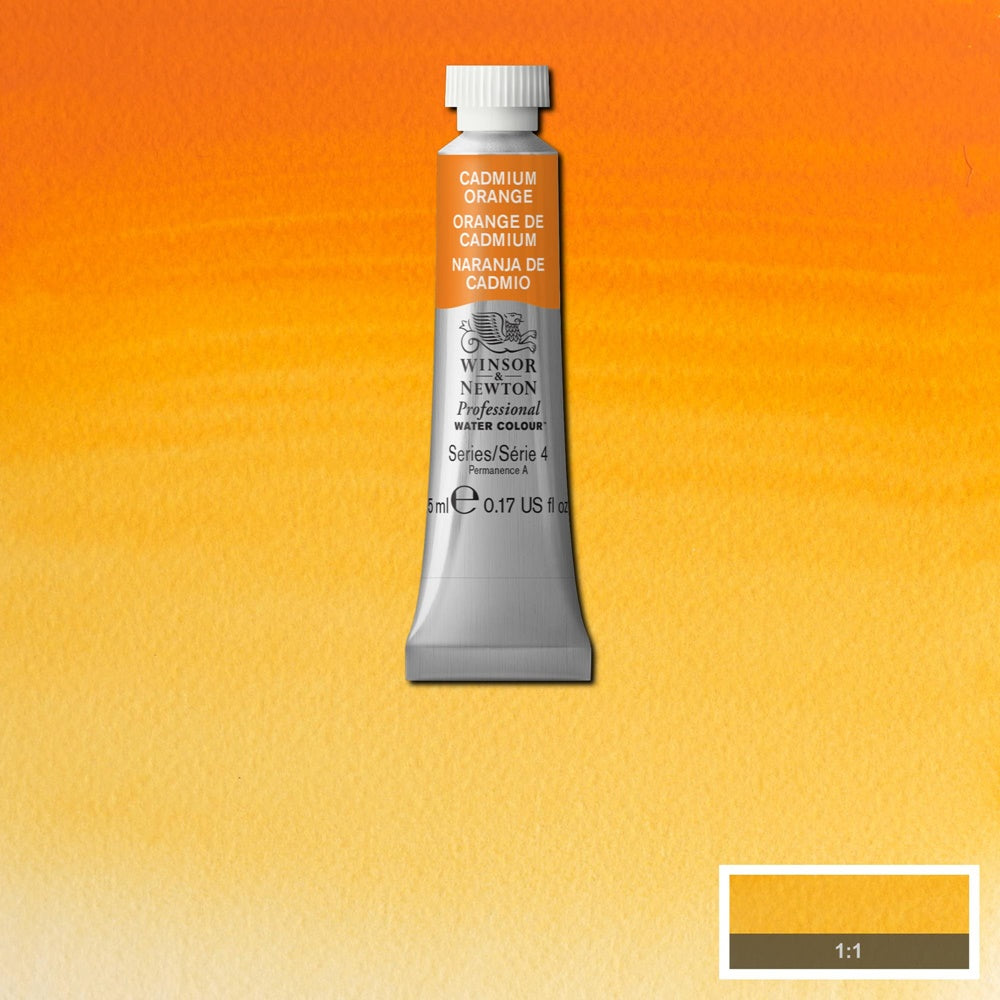 Tinta Aquarela Profissional Winsor & Newton Tubo 5ml S4 089 Cadmium Orange