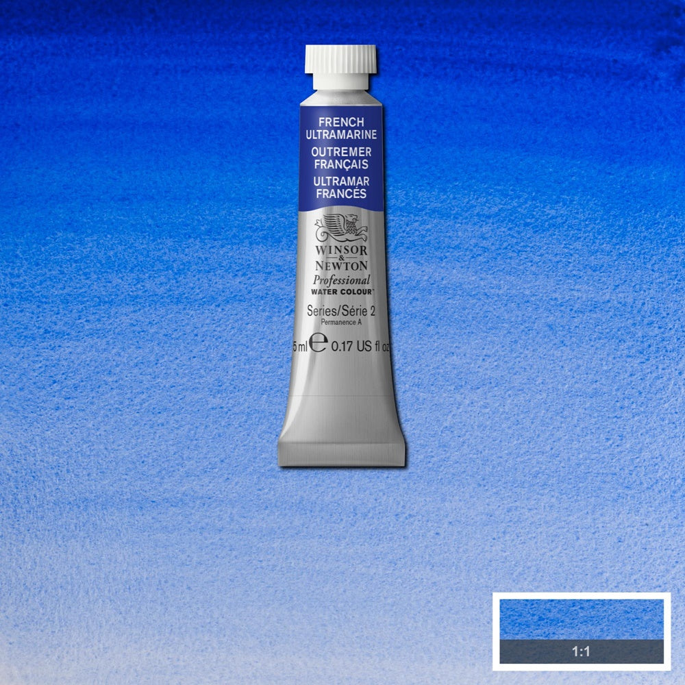 Tinta Aquarela Profissional Winsor & Newton Tubo 5ml S2 263 French Ultramarine