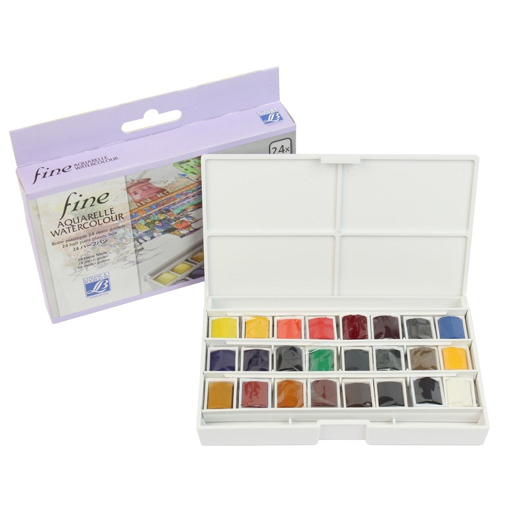 Aquarela Lefranc & Bourgeois 24 Cores