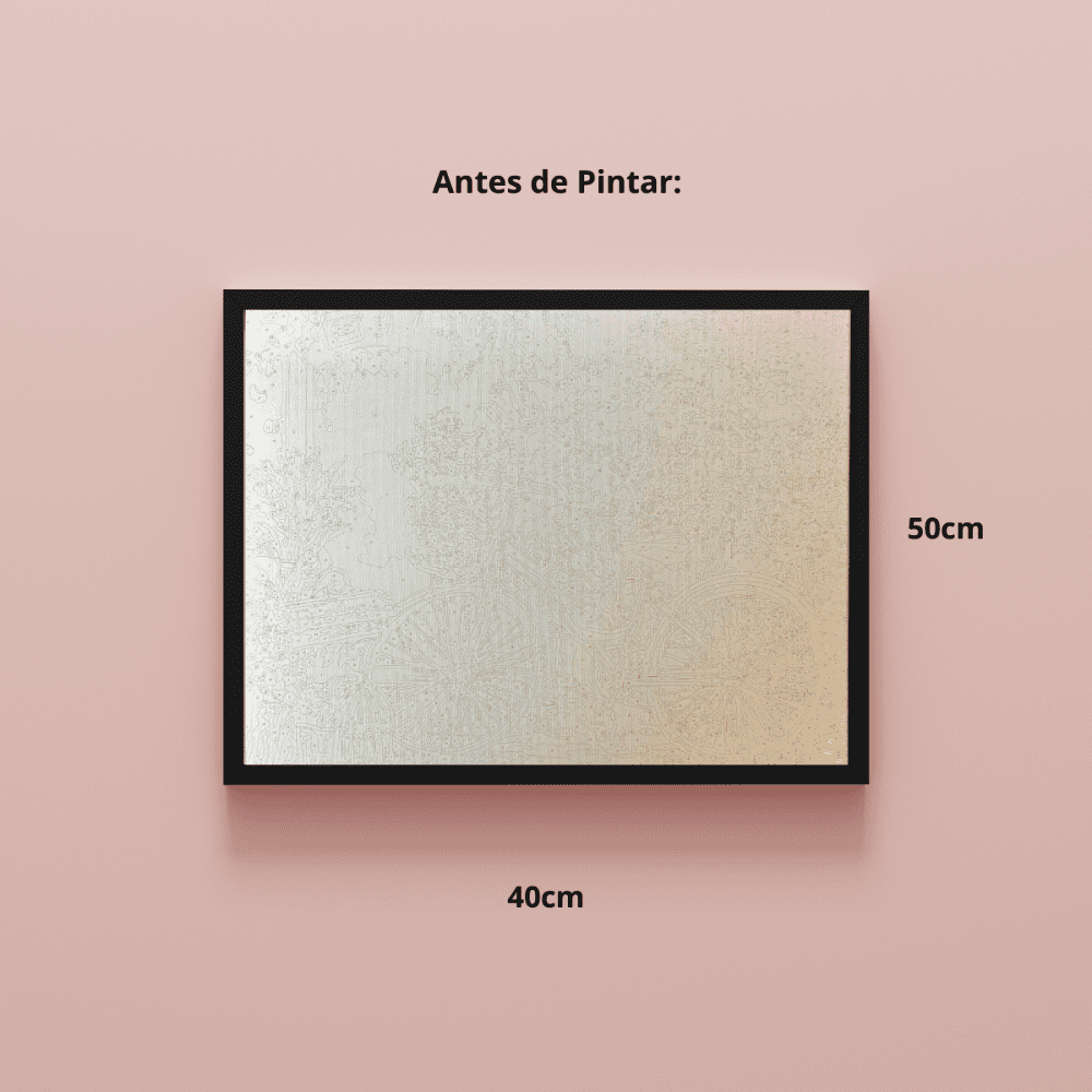 Conjunto Pintura Numerada Arte Terapia 40X50cm Grande Artista