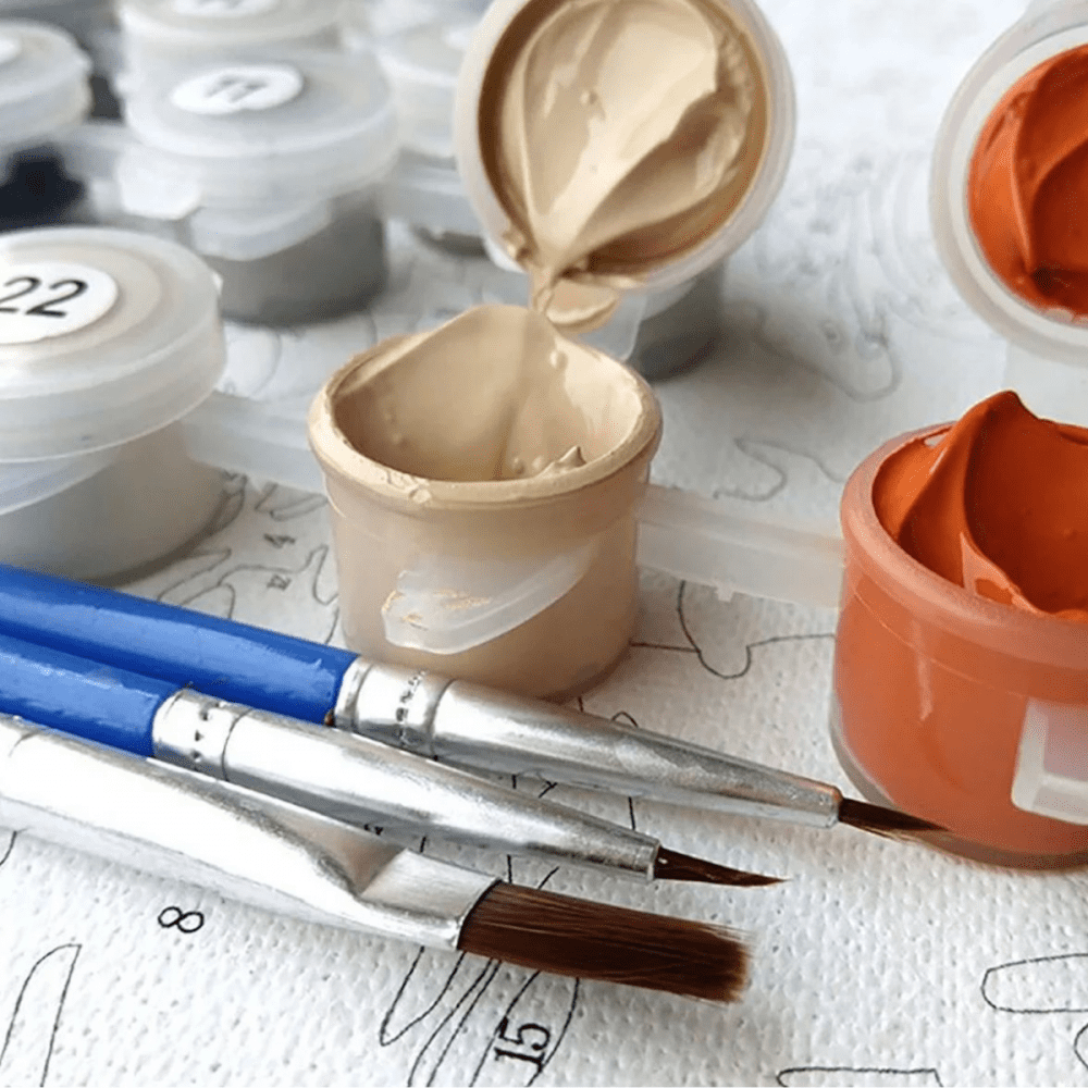 Conjunto Pintura Numerada Arte Terapia 40X50cm Balões Mágicos