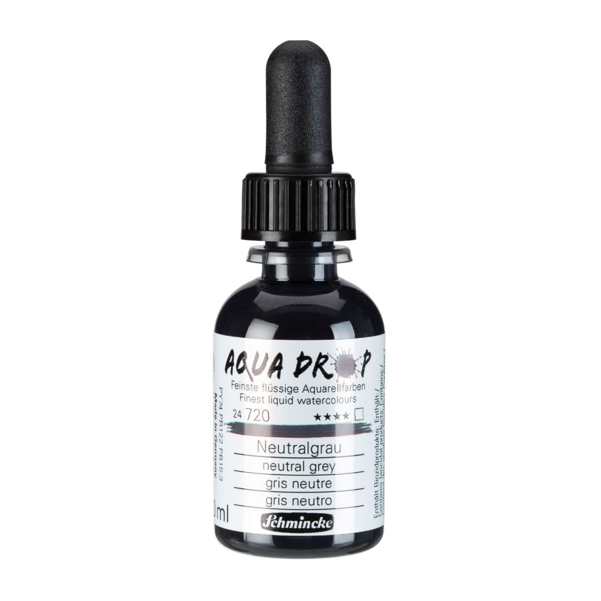 Aquarela Líquida Schmincke Aqua Drop 30ml 720 Neutral Grey
