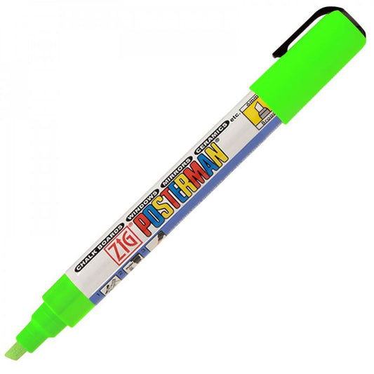 Marcador Zig Posterman Kuretake Broad Fluorescent Green PMA-50