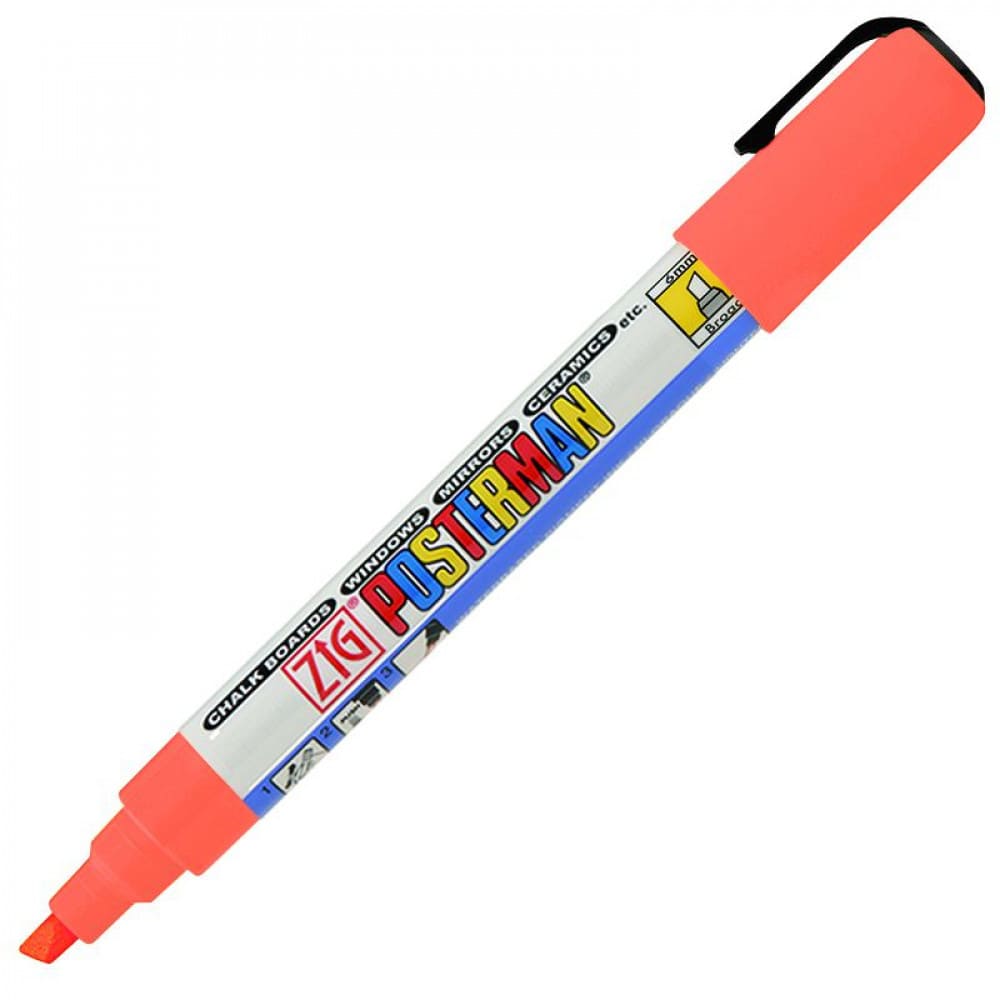 Marcador Zig Posterman Kuretake Broad Fluorescent Orange PMA-50