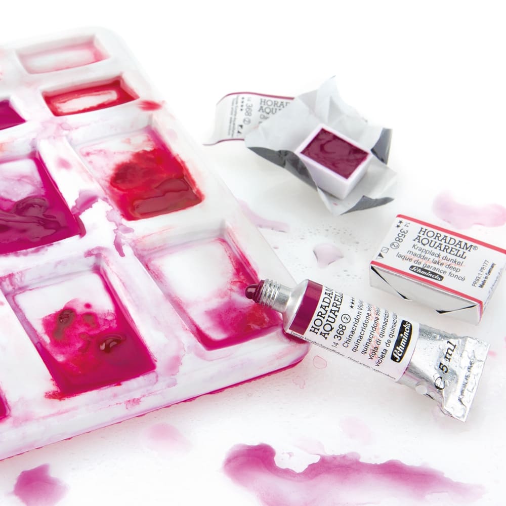 Tinta Aquarela Schmincke Horadam Bisnaga 06 Cores Retrô