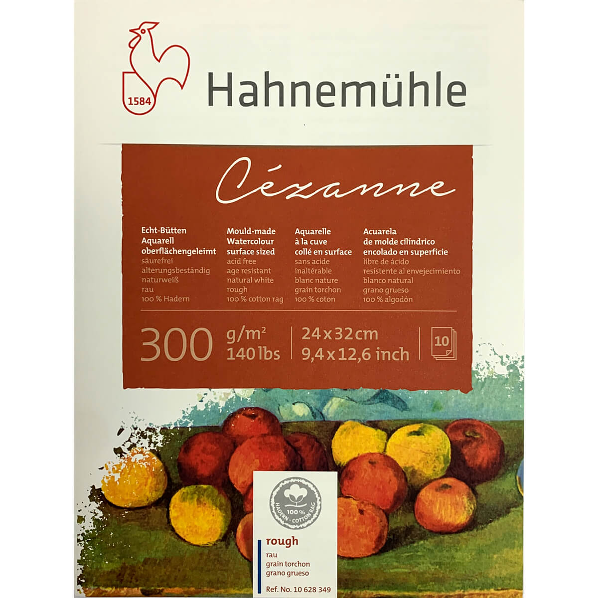 Bloco Para Aquarela Cézanne Hahnemühle Grain Torchon 300g/m² 24x32cm