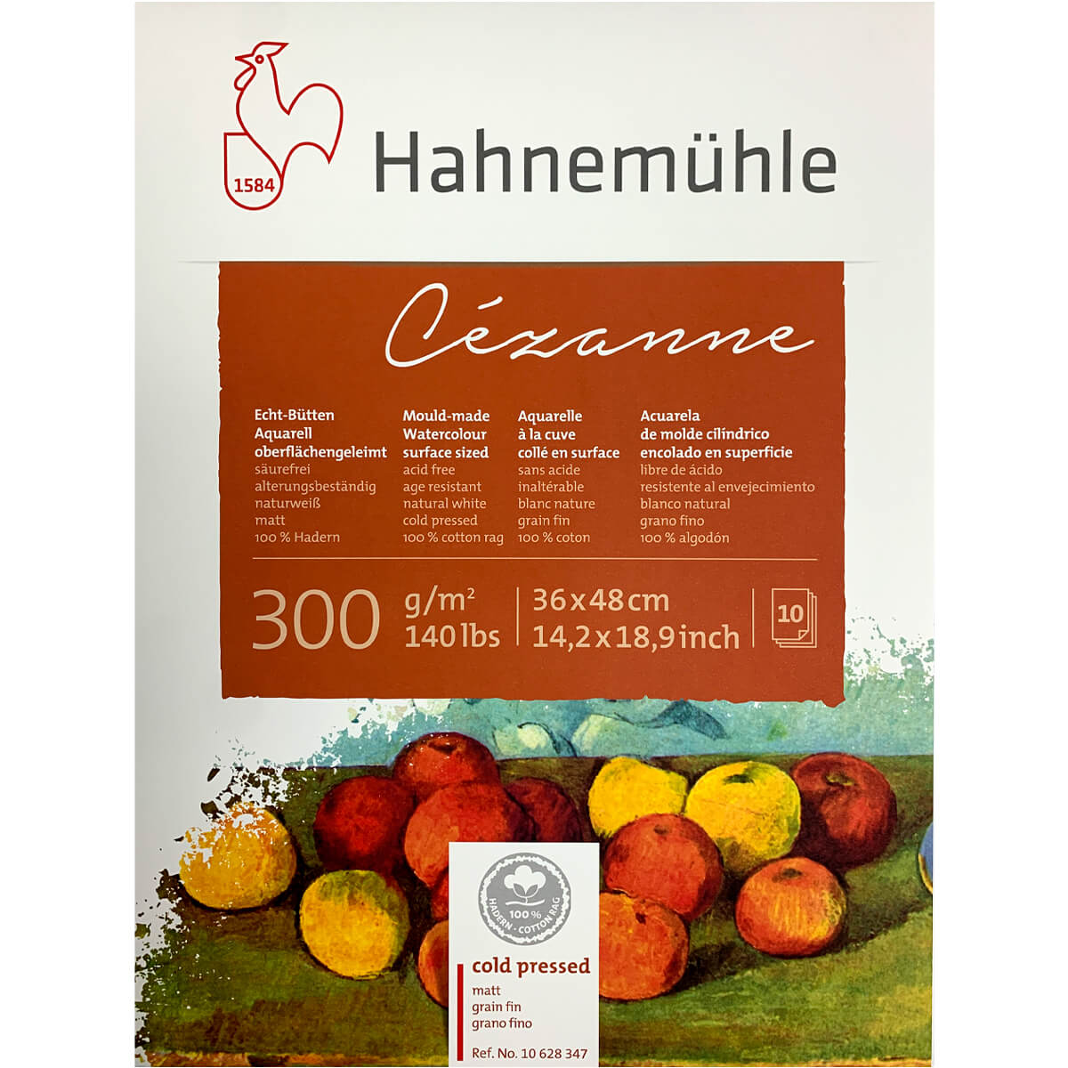 Bloco Para Aquarela Cézanne Hahnemühle Grain Fin 300g/m² 36x48cm