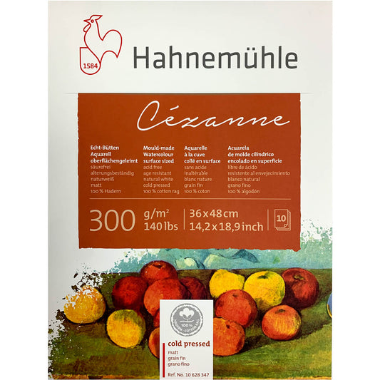 Bloco Para Aquarela Cézanne Hahnemühle Grain Fin 300g/m² 36x48cm