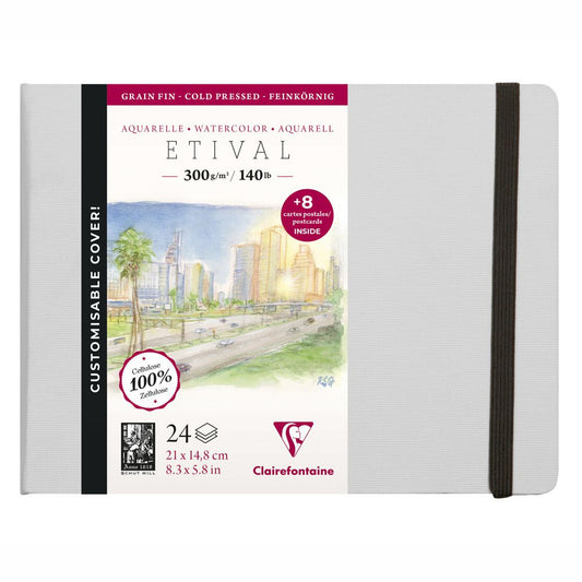 Bloco de Papel Para Aquarela Etival 21 x14,8cm Ed. Customizada