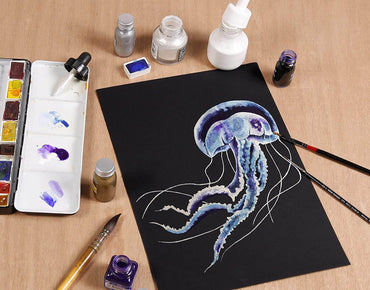 Bloco de Papel Para Aquarela Negro Etival A4 300g Clairefontaine