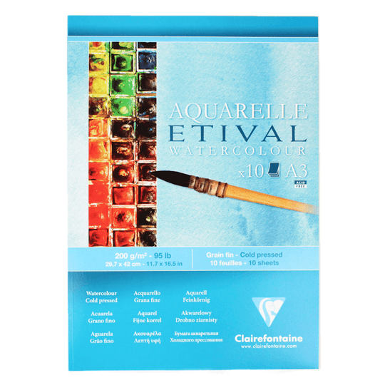Papel Para Aquarela Etival A3 200g Clairefontaine