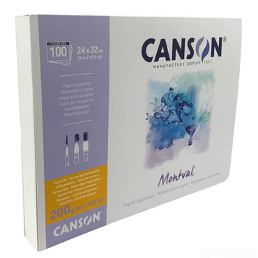 Bloco de Papel Para Aquarela Montval Max Pack Canson A4+ 200g/m²