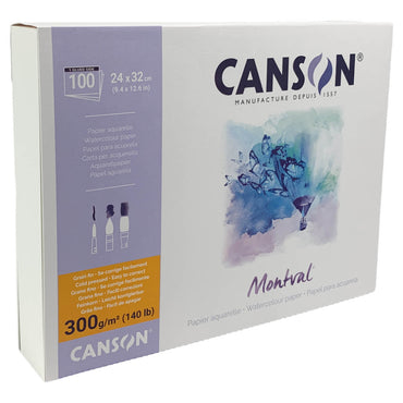 Bloco de Papel Para Aquarela Montval Max Pack Canson A4+ 300g/m²