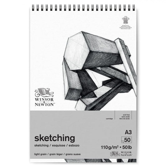 Bloco de Papel Winsor & Newton Sketch 110g A3 50 Folhas