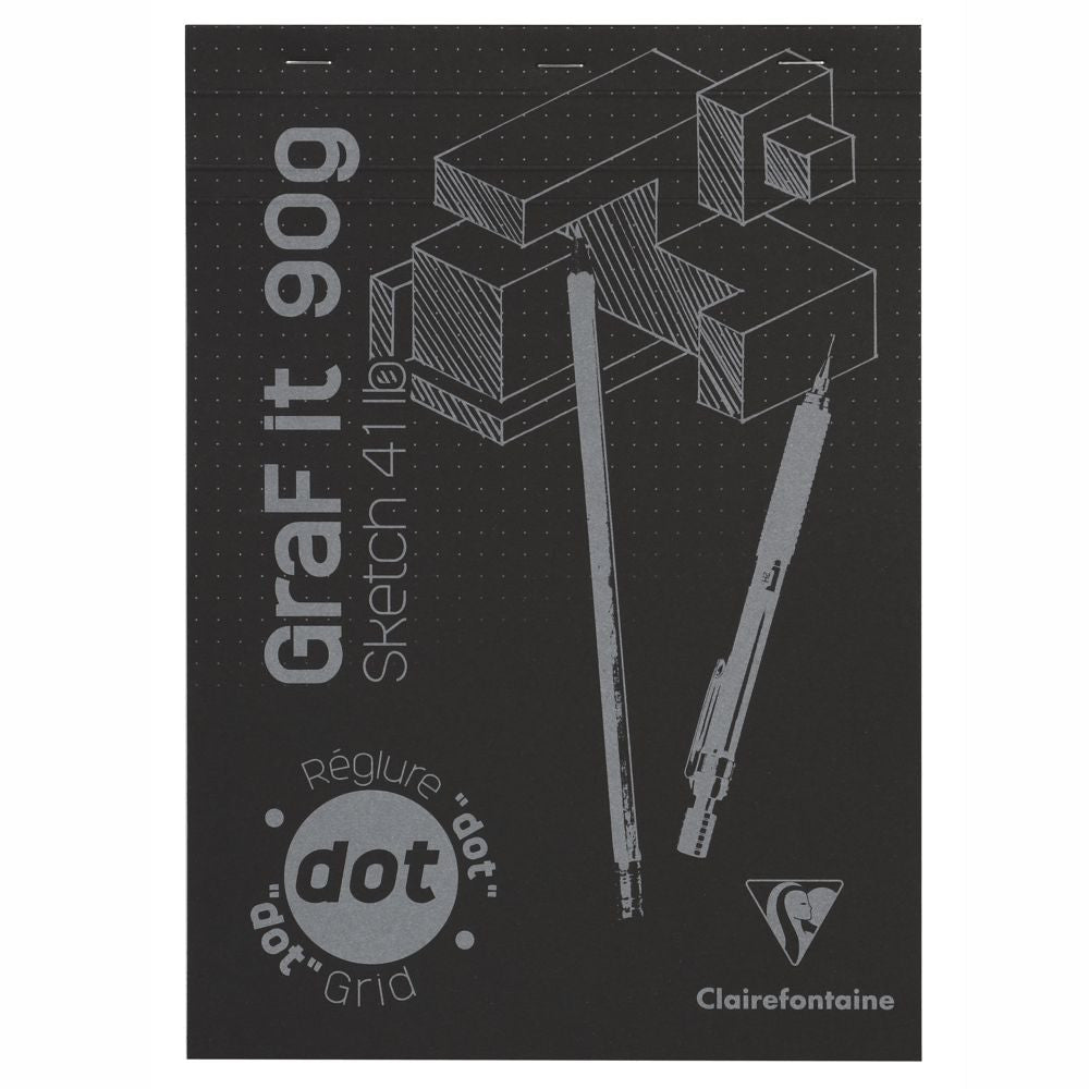 Bloco de Papel Pontilhado Para Desenho Graf It A4 160 Folhas Clairefontaine