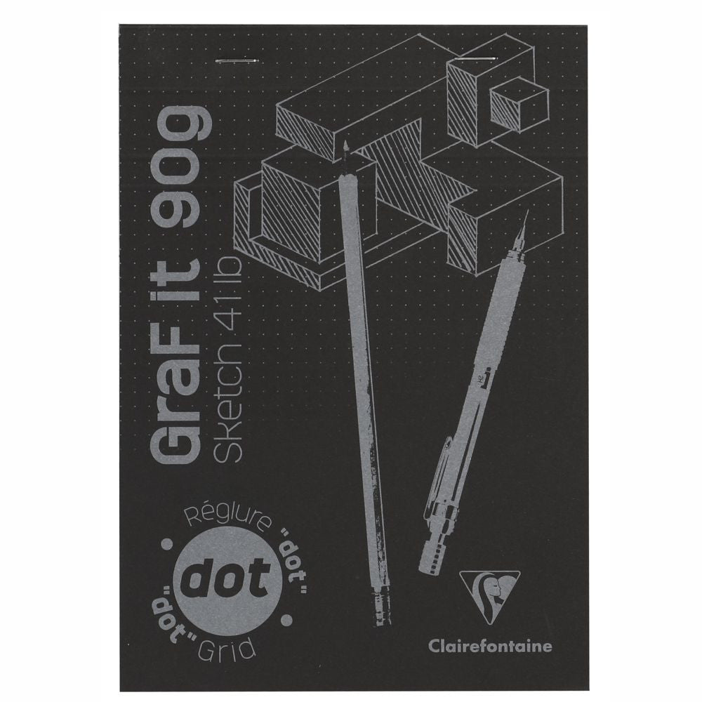 Bloco de Papel Pontilhado Para Desenho Graf It A5 160 Folhas Clairefontaine