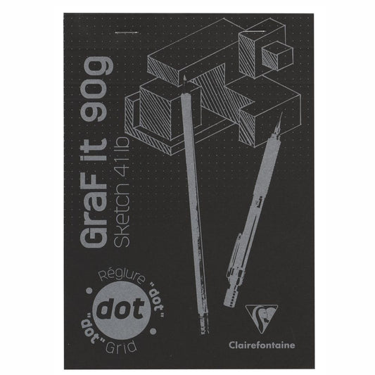 Bloco de Papel Pontilhado Para Desenho Graf It A5 160 Folhas Clairefontaine