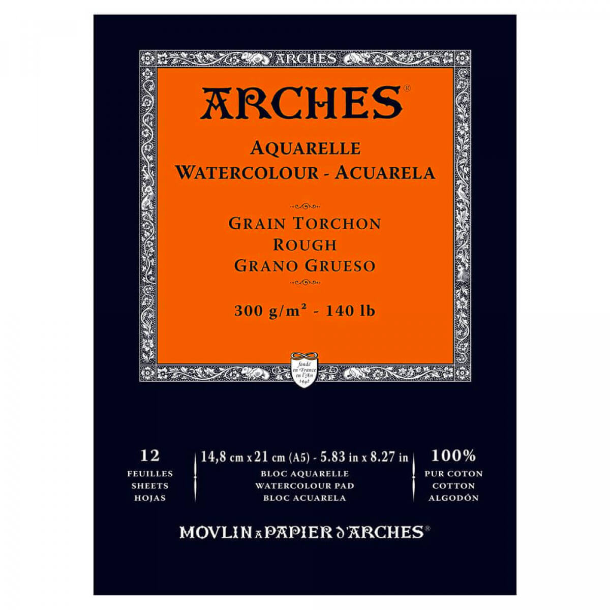 Bloco Papel Aquarela Arches 300g